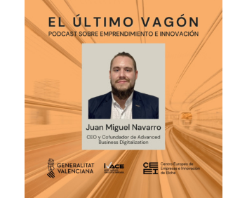 Image from the podcast El Último Vagón of the CEEI, where Juan Miguel Navarro appears