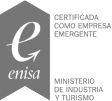 Logo of the public company Enisa in gray